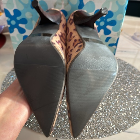 Women’s Splash Animal Leopard Print Heels Sz 7.5 - Picture 7 of 7